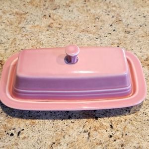Fiesta butter dish with lid
